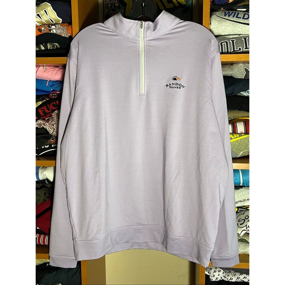 Peter Millar Crown Sport Men's Perth Performance Melange Quarter Zip Sweater
